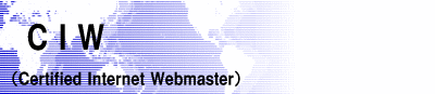 CIW�@(Certified Internet Webmaster)